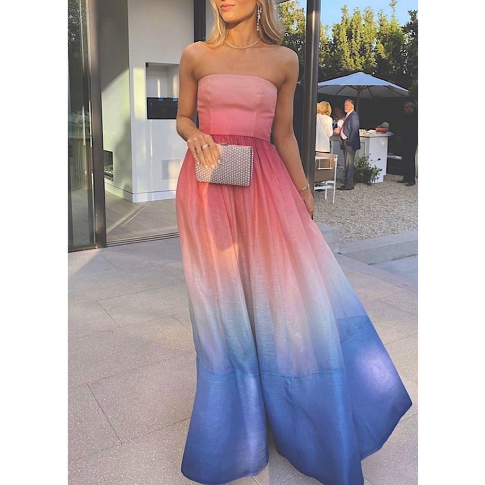 Zimmermann Postcard Ombre Maxi dress size 1